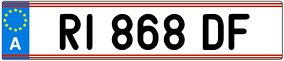 Trailer License Plate